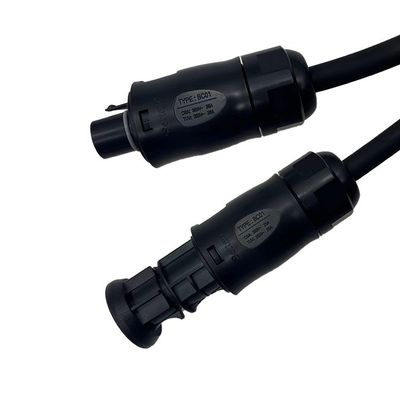 Balkon fotovoltaïsch systeem Rubber Isolation AC Power Cord H07RN-F IMQ 3pin Plug met Betteri BC01 IP68 connector