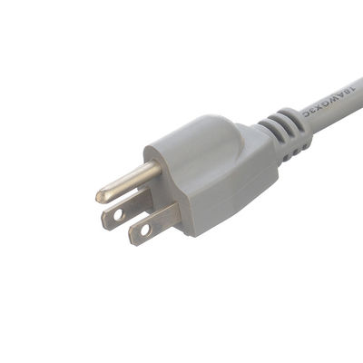 Commerciële ETL-stroomkabel 14 AWG Open eind voor laptop 15A NEMA-15P 3 fase Plug Extension Cord Universal Socket Branded Power Cable