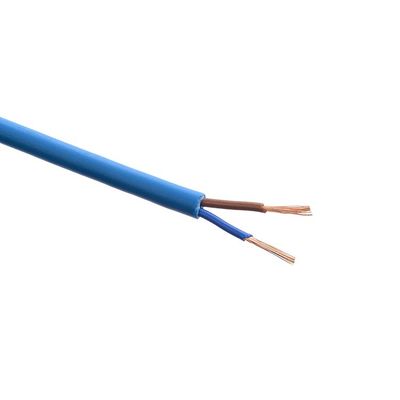 Geïsoleerde VDE Standaard Blauw 300/300V RVV 2*0.75mm Flexible Power Cable Twee kerndraad Kopergeleider met isolatie