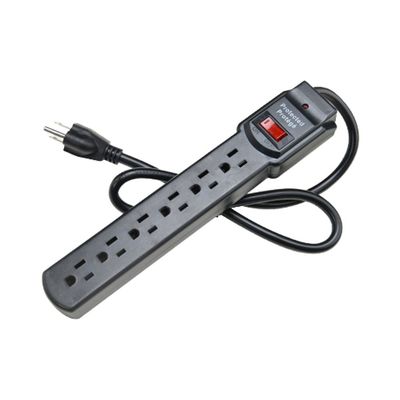 American Standard 6-Outlet Electric Extension Socket Power Strip ETL15A/125V Overspanningsbeschermer voor huishoudelijke apparaten ETL125V