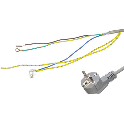 Stroomkabel Eu Plug met open eind gestript ringen H05vv-f 3g1.0mm2 Cee7/7 Euro stroomkabel 1.5mm en standaard aarding