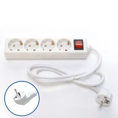 250V verlengsnoer universele stopcontact 3M 5M kabel 4-gat stroomstrook 3x4 stroomkabel 16A voor meerdere stopcontacten en apparaten