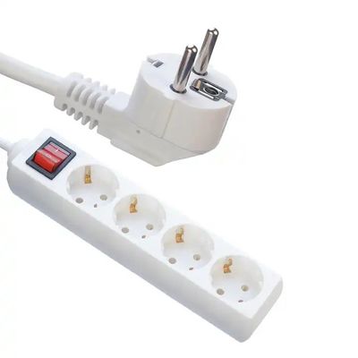 250V verlengsnoer universele stopcontact 3M 5M kabel 4-gat stroomstrook 3x4 stroomkabel 16A voor meerdere stopcontacten en apparaten