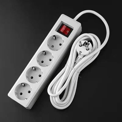 250V verlengsnoer universele stopcontact 3M 5M kabel 4-gat stroomstrook 3x4 stroomkabel 16A voor meerdere stopcontacten en apparaten