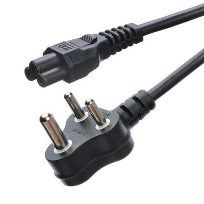 16A 3 Pin Plug Power Cords Zuid-Afrika SABS Standard voor huishoudelijke apparaten Zwart Laptop Plug Commercieel Man End Type
