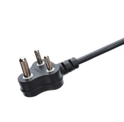 16A 3 Pin Plug Power Cords Zuid-Afrika SABS Standard voor huishoudelijke apparaten Zwart Laptop Plug Commercieel Man End Type