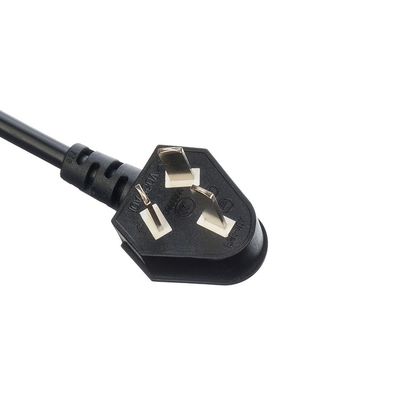 CCC Standard 3 Pin Laptop Power Cord Ac Australië Power Cable H05vv-f Au Ac Power Cord Cable 16A 250V Op maat gemaakt Zwart