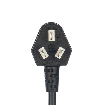CCC Standard 3 Pin Laptop Power Cord Ac Australië Power Cable H05vv-f Au Ac Power Cord Cable 16A 250V Op maat gemaakt Zwart