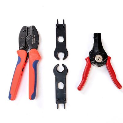 Solar System Tool Fit Cable Square Range 2.5MM2/4MM2/6MM2 PV Cable Stripping and Crimping Tool Kits voor PV004 Connectors
