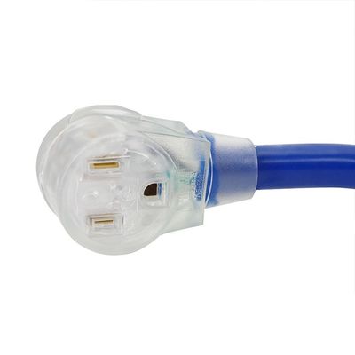 Outdoor Yard Party 125V 15a NEMA 6-50P/R ZWARE DIERE 1/3/5/6/20ft 50m Verlichte eindblauw Multi RV-kabelverlengiekabel