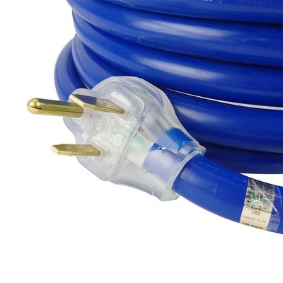 Outdoor Yard Party 125V 15a NEMA 6-50P/R ZWARE DIERE 1/3/5/6/20ft 50m Verlichte eindblauw Multi RV-kabelverlengiekabel
