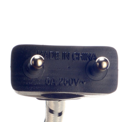 2 Pin Prong Eu kabel stroomtoevoer kabel voor elektrische stoom ijzer VDE/SNI/KC 2 Ronde pin plug en gesloten einde krimp terminal