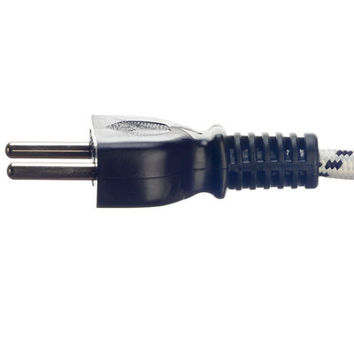 2 Pin Prong Eu kabel stroomtoevoer kabel voor elektrische stoom ijzer VDE/SNI/KC 2 Ronde pin plug en gesloten einde krimp terminal