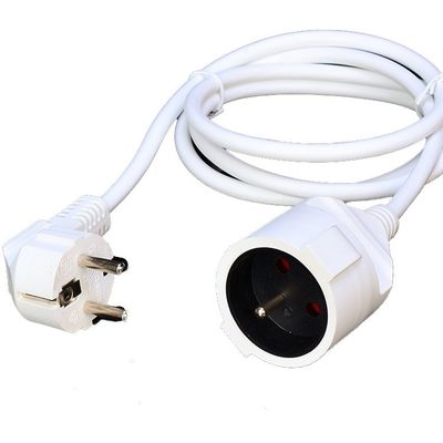 16A Plug Power Cords voor huishoudelijke apparaten EU 2 Pols Socket Oxygen Free Bared Stranded Copper en waterdichte stroomkabel