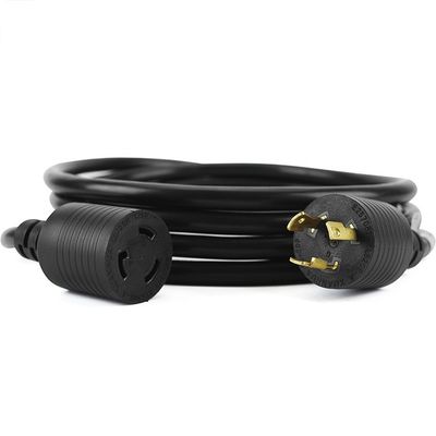 Generatorkabel 20A 125V 10FT ETL L5-20P tot L5-20R Vergrendelingsstroomkabel SJTW 10AWG 3-punt USB Type-C-poorten 0