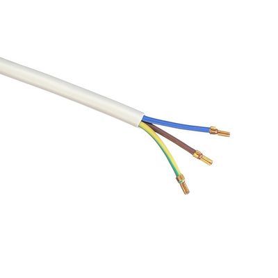 IMQ Standard 3 Pin Angled 16A Italië Witte stroomkabels H05VV-F 3x0.75MM2 met gesloten eind krimpterminal van Trusted