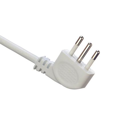 IMQ Standard 3 Pin Angled 16A Italië Witte stroomkabels H05VV-F 3x0.75MM2 met gesloten eind krimpterminal van Trusted