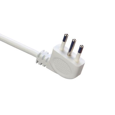 IMQ Standard 3 Pin Angled 16A Italië Witte stroomkabels H05VV-F 3x0.75MM2 met gesloten eind krimpterminal van Trusted