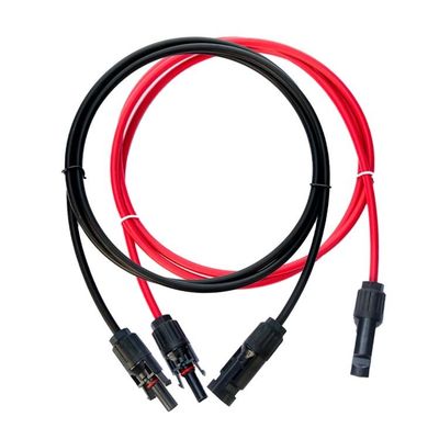 2M zonne-energie-kabel met PV004 mannelijke en vrouwelijke fotovoltaïsche vertakkingsconnectoren 1X4mm2 kopergeleider 50 paren/doos