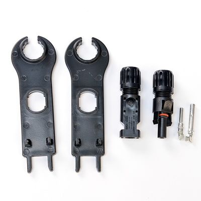 2M zonne-energie-kabel met PV004 mannelijke en vrouwelijke fotovoltaïsche vertakkingsconnectoren 1X4mm2 kopergeleider 50 paren/doos