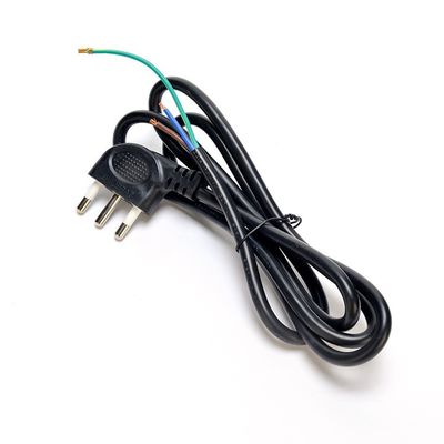 16A IEC 60320 C13 Clover Connector Zwart Italia Standaard H05VV-F 3x0.75MM2 Verlengsnoer Aarding Standaard Aarding