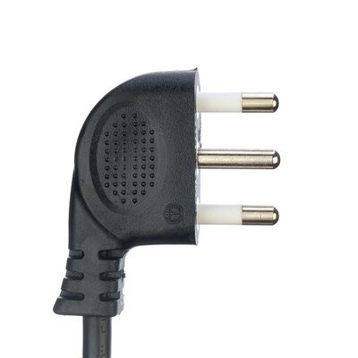16A IEC 60320 C13 Clover Connector Zwart Italia Standaard H05VV-F 3x0.75MM2 Verlengsnoer Aarding Standaard Aarding
