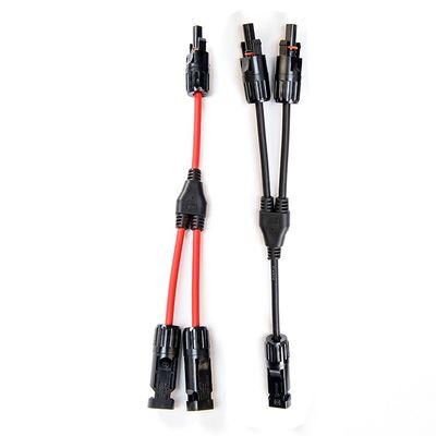Klasse 5 Flexible Tined Copper Wire Solar Connection Cable PV004 Connector Y Divider 2 tot 1 H1Z2Z2-K DC 1500V 1X4mm