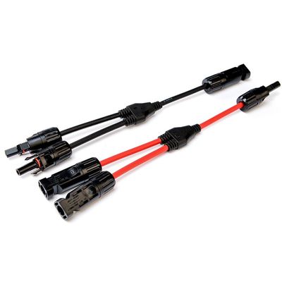 Klasse 5 Flexible Tined Copper Wire Solar Connection Cable PV004 Connector Y Divider 2 tot 1 H1Z2Z2-K DC 1500V 1X4mm