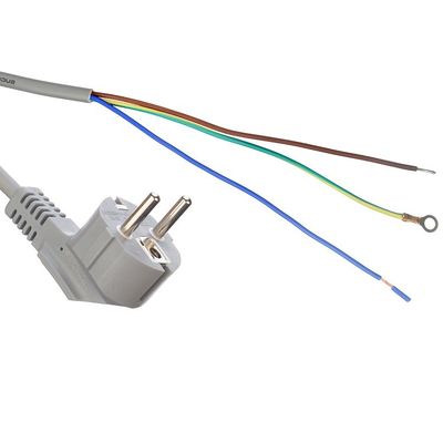 Kabelspecificatie H05VV-F/H05RN-F 3x0.75-1.5MM2 VDE Standaard stroomkabel Grijs of op maat voor stroomkabel voor wisselstroomcomputer
