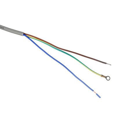 Kabelspecificatie H05VV-F/H05RN-F 3x0.75-1.5MM2 VDE Standaard stroomkabel Grijs of op maat voor stroomkabel voor wisselstroomcomputer