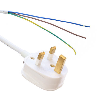 UK BS Standard Open End Rewireable 3 Prong Supply UK Plug voor Computer Laptop CCA kabel Op maat gemaakt Engeland Uk Pin 3