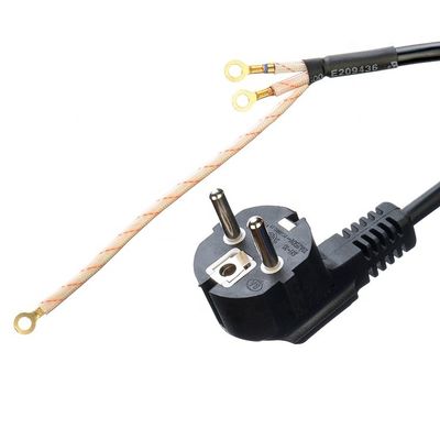 VDE Vervangingsstroomkabel voor nagelboor 3500 K Open End Spring Power Cable PVC/rubber Isolatie