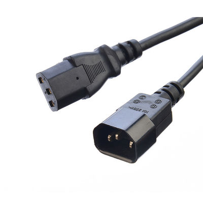 125V wisselstroomkabel voor vaatwasser vriesmachine 220V Uitbreiding ETL goedgekeurd door USA NEMA 5-15P tot IEC C13 Stripped End 18AWG 220V