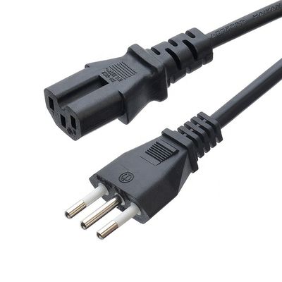 3 Pin 16A Plug C13 Connector Zwart Italia Standaard Verlengsnoer Leads IMQ Power Cord Italiaanse stroomkabel voor aarding