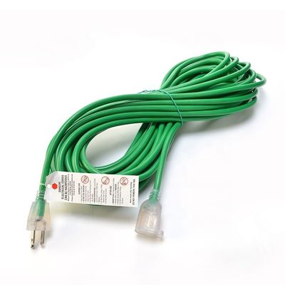 American AC Power Extension Cord 3pin America Extension Socket Wire 120V 60Hz Groene tuinlengte 6FT/8FT/10FT/12FT/25FT