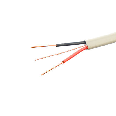 100 m rol van 2,5 mm koperen geleider elektrische kabel draad met 1,5 mm aardkabel in grijs Twin Flat kabel BS6004 standaard