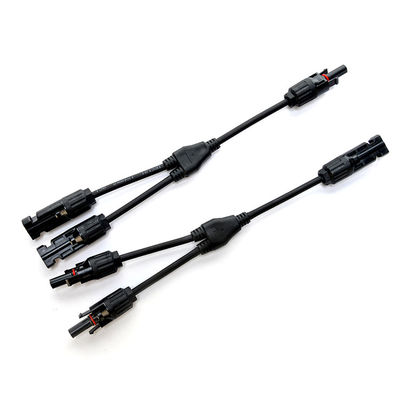 PVC-isolatie zonnepaneeldraden voor Y-type PV-zonne-aftakkabel PV004 Connector en temperatuurbereik van -40 °C tot 90 °C