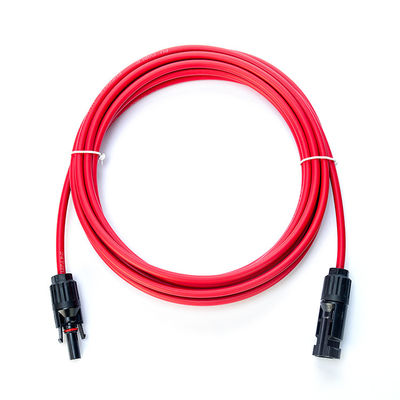 1x4mm2 XLPO XLPE PV-kabel stroomkabels Verlengkabels met geblokkeerde koper en PV004 connector TUV goedgekeurde UV-bescherming