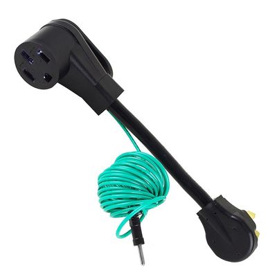 1FT Nema 10-30P Man tot 14-50R Vrouwelijke droger adapter kabel 50 ampere STW 10-AWG Outlet Plug Power kabel met aarddraad Blauw
