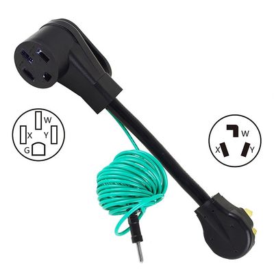 1FT Nema 10-30P Man tot 14-50R Vrouwelijke droger adapter kabel 50 ampere STW 10-AWG Outlet Plug Power kabel met aarddraad Blauw
