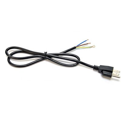 Gepersonaliseerd ETL 3 Prong American Power Cord ETL1ft Flat Head Extension Cord PVC Jacket 3X16AWG 7a 125v 2 Prong Figuur 8
