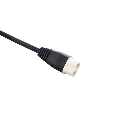Zuurstofvrije koperen geleider met een ontblote band Europese standaard 2pins Eu-plug stroomkabel Zwarte stekker voor huishoudelijke apparaten
