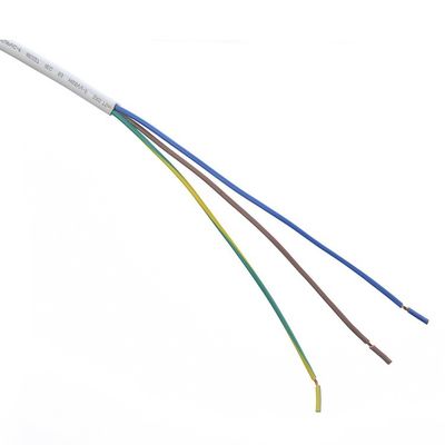 PVC jas materiaal open einde herdraaibaar 3 prongs wisselstroomkabel voor laptops uitbreidingslood UK aanpasbaar 1.5M lengte
