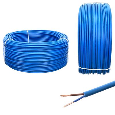 2CX28/0.15MM Blauwe RVV/RVVP-kabel 2*0.75mm Flexible Core Two Core Draadkopergeleider voor PS3 Power Cable VDE Standard
