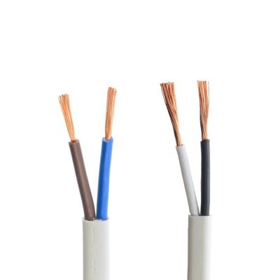 Flat VDE-goedkeuring H03VVH2-F Zuurstofvrij koper Flat Twin Core Flexible Power Cord Cable voor machine met nominale spanning 300/300V