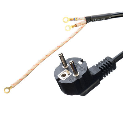 Euro-Standard VDE-stroomkabel Cee7/7 Plug met afgesloten eind 16A/250V H05vv-f Pvc Flexible Cable Commercial