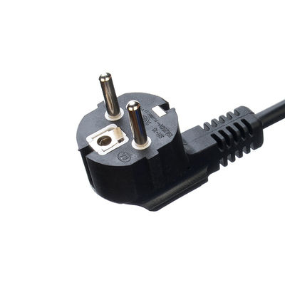 Elektrische stekker Zwarte Kema-keur kabel H05vv-f 3 prong verlengsnoer voor reiskoker met open einde op maat gemaakte oplossing
