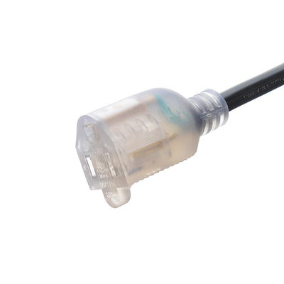12/3 SJTW Heavy Duty 3 Prong Oranje Mannelijk Vrouwelijk NEMA Eindtype ETL 12 Gauge NEMA5-15 Verlengsnoer voor buiten commercieel