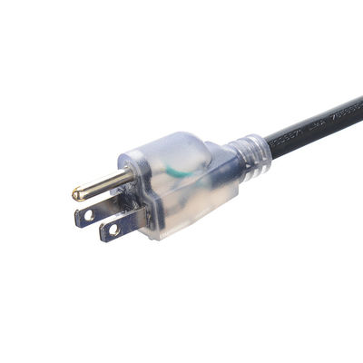 12/3 SJTW Heavy Duty 3 Prong Oranje Mannelijk Vrouwelijk NEMA Eindtype ETL 12 Gauge NEMA5-15 Verlengsnoer voor buiten commercieel