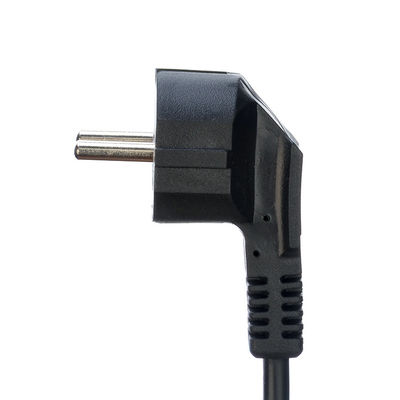 Elektrische stekker Zwarte Kema-keur kabel H05vv-f 3 prong verlengsnoer voor reiskoker met open einde op maat gemaakte oplossing